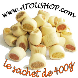 Bouchées Mini MIX au Poisson Volaille Fromage 400g biscuits pour chien